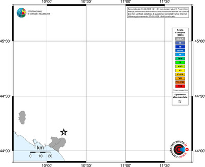 Mappa EMS - territori comuni