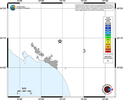 Mappa EMS - territori località