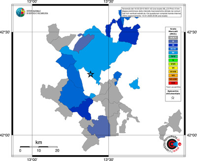 Mappa MCS - territori comuni