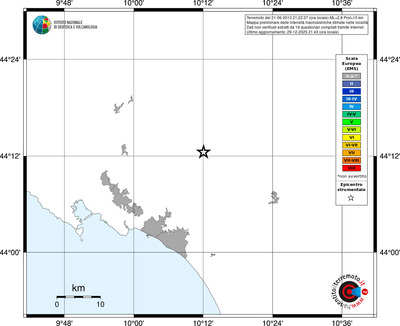 Mappa EMS - territori località