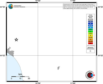 Mappa MCS - territori località