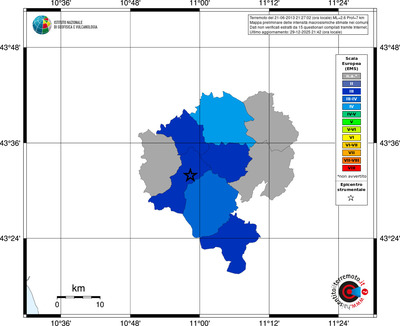 Mappa EMS - territori comuni