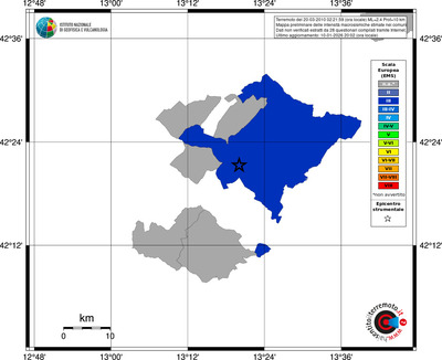 Mappa EMS - territori comuni