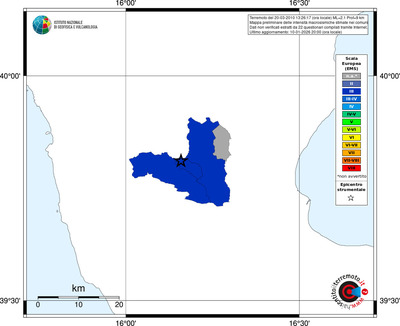 Mappa EMS - territori comuni
