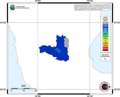 Mappa MCS - territori comuni