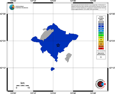 Mappa EMS - territori comuni