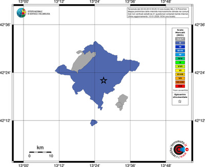 Mappa MCS - territori comuni