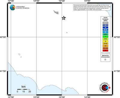 Mappa EMS - territori località
