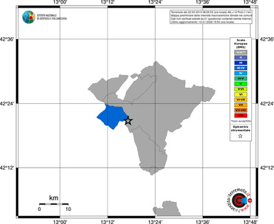 Mappa EMS - territori comuni