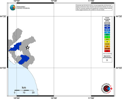 Mappa EMS - territori comuni