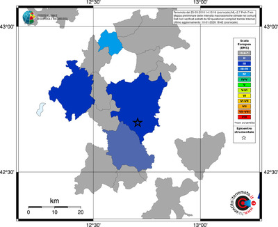 Mappa EMS - territori comuni