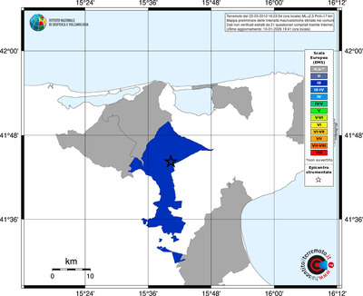 Mappa EMS - territori comuni