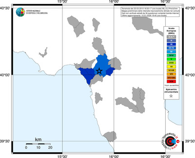 Mappa EMS - territori comuni