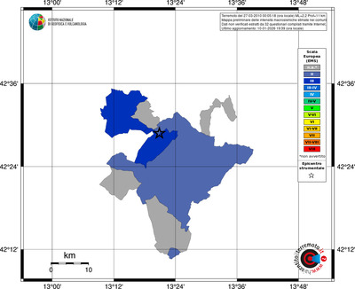 Mappa EMS - territori comuni