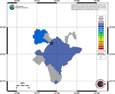 Mappa MCS - territori comuni