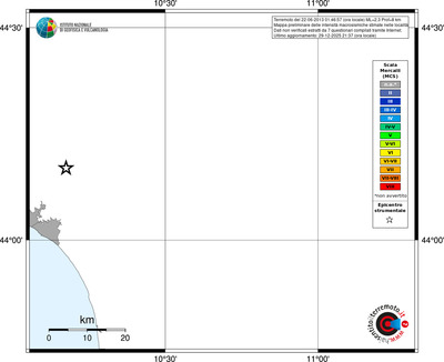 Mappa MCS - territori località