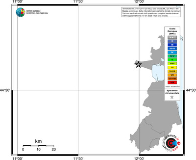 Mappa EMS - territori comuni