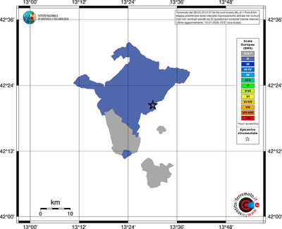 Mappa EMS - territori comuni