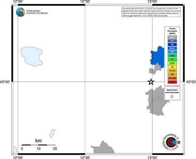 Mappa EMS - territori comuni