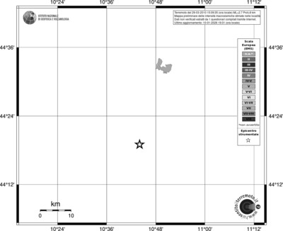 Mappa EMS - territori località