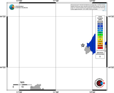 Mappa EMS - territori comuni