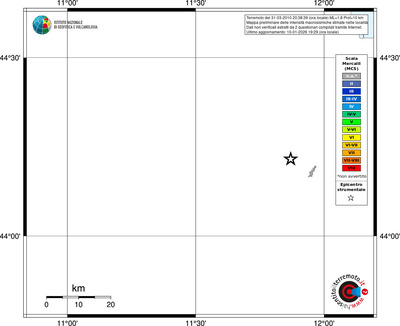 Mappa MCS - territori località