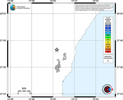 Mappa EMS - territori località