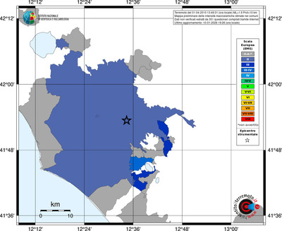 Mappa EMS - territori comuni