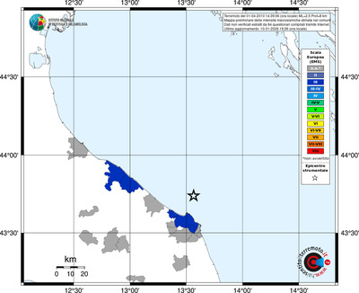 Mappa EMS - territori comuni