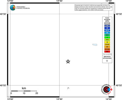 Mappa EMS - territori località