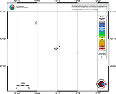 Mappa EMS - territori località