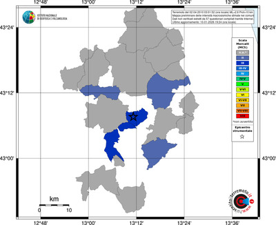 Mappa MCS - territori comuni