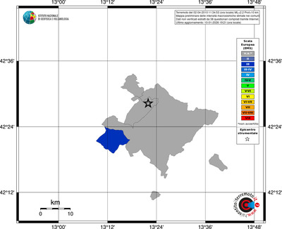 Mappa EMS - territori comuni