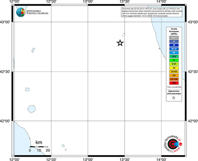 Mappa EMS - territori località
