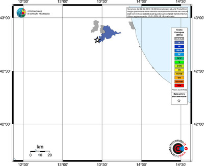 Mappa EMS - territori comuni
