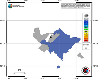 Mappa EMS - territori comuni