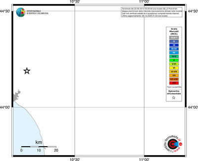 Mappa MCS - territori località