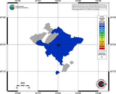 Mappa EMS - territori comuni