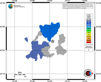 Mappa EMS - territori comuni