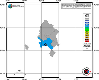 Mappa MCS - territori comuni