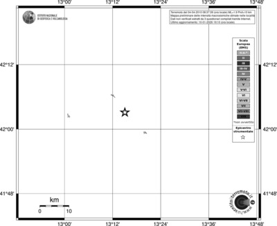 Mappa EMS - territori località