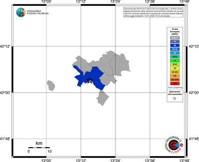 Mappa EMS - territori comuni