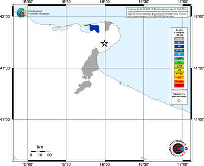 Mappa EMS - territori comuni