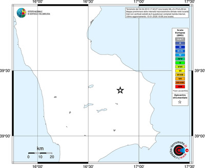 Mappa EMS - territori località