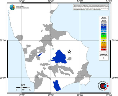 Mappa EMS - territori comuni