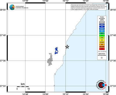 Mappa EMS - territori località