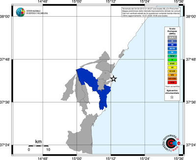Mappa EMS - territori comuni