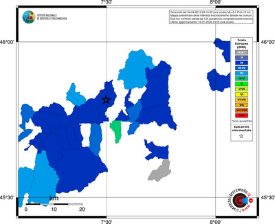 Mappa EMS - territori comuni