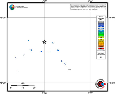 Mappa MCS - territori località
