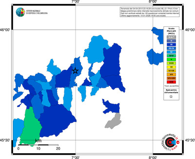 Mappa MCS - territori comuni